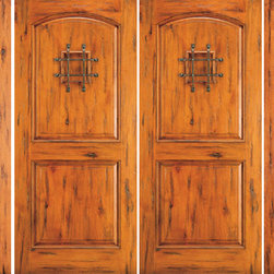 Alder Entry Prehung Double Door with Two Sidelites,, Speakeasy - Front Doors