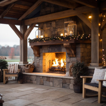 Outdoor Fireplace Mantels