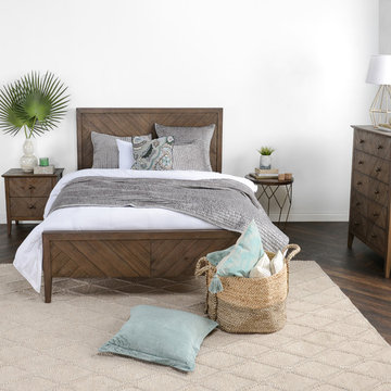 Bowen Bed Queen Old Khaki; Bowen Bed Eastern King Old Khaki; Bowen Bed Cal King