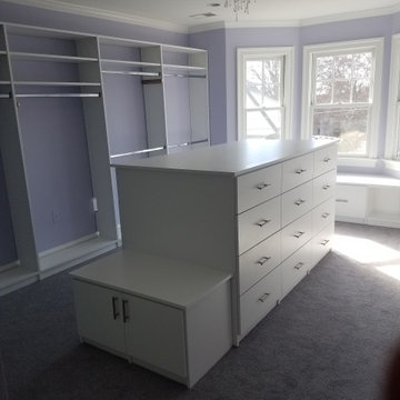 Customized White Storage Unit With Dresser for Storage Room - Waldorf, MD