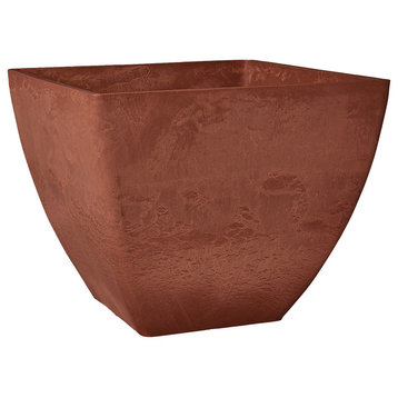 Simplicity Square Pot, Terra-Cotta, Large