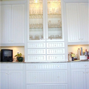 "Lexington" Reversed Beaded Panel White
