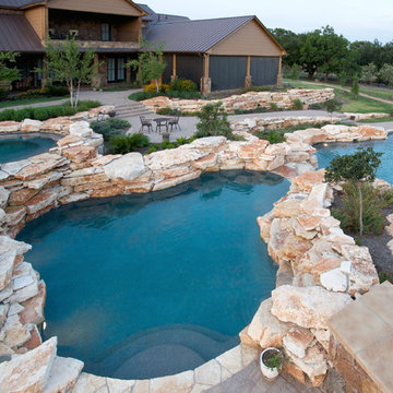 Natural Hill Country Multi Level Pools