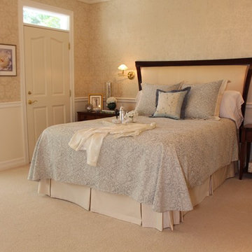 Tranquil transitional Master bedroom
