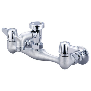 Central Brass Two Handle Wallmount Service Sink Faucet