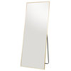 Modern Gold Metal Floor Mirror 561816