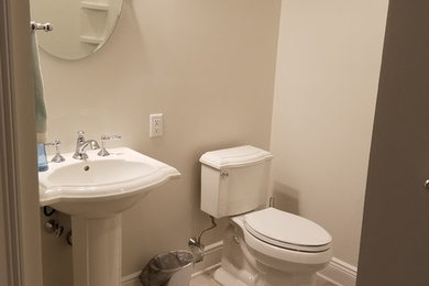 Basement - traditional basement idea in New York