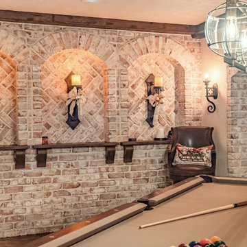 Old World Inspired Walkout Basement Meets Smart Technologies
