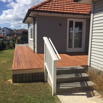 Hobsonville Point new deck to join existing rear deck