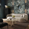 Circe Textured Velvet Sofa, Taupe