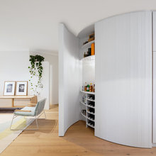 Super Cool Idea: Curvy, Concealed Wall Storage in Sydney