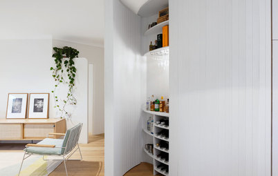 Curvy, Concealed Wall Storage in Sydney
