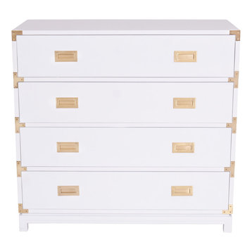 Large Carlyle Campaign Dresser, White