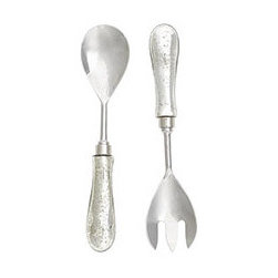Glass Serving Set - Salad - Set of 2 - Tabletop