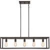 Quoizel Lighting - New Harbor - 5 Light Island - 9.5 Inches high-Brushed Nickel