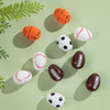 2.25"H Easter Plastic Fillable Sports Eggs, 48-Pack