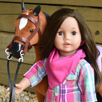 18" Doll Sized Horse and Accessories Set