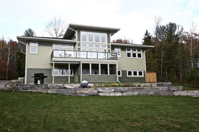 Inspiration for a craftsman exterior home remodel in Other