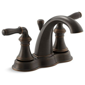 Kohler Devonshire Centerset Bathroom Faucet w/ Lever Handles, Oil-Rubbed Bronze