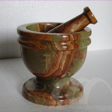 Green Onyx Mortar and Pestle