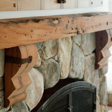 Reclaimed White Oak Mantel