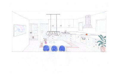 Kitchen - contemporary kitchen idea in Other