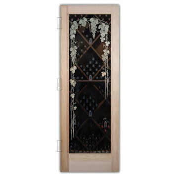 Wine Door - Vineyard Grapes Trellis - Douglas Fir (stain grade) - 30" x 80"...