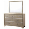 Coaster Beaumont Transitional 7-Drawer Wood Dresser in Ivory