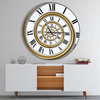 Time Spiral in Antique Style Oversized Contemporary Clock, 36x36
