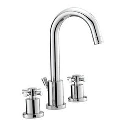 Mirabelle Milazzo™ Widespread Lavatory Faucet with Cross Handles Polished Chrome - Bathroom Sink Faucets