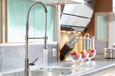 Stainless Steel Kitchen Sink Mixer - Dual Flow