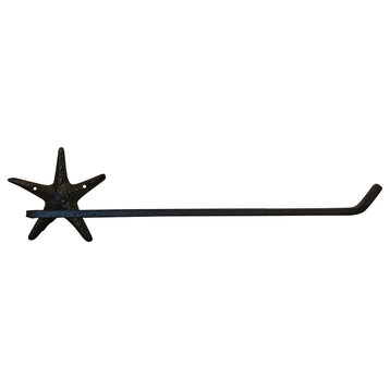 Cast Iron Starfish Wall Mounted Paper Towel Holder 14''