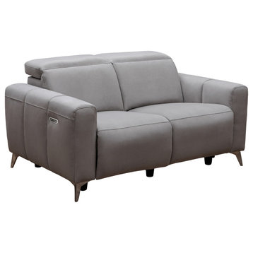 Archer Fabric Power Reclining Loveseat With Power Headrests