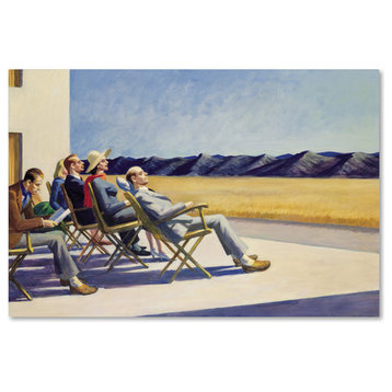 Edward Hopper 'People in Sun' Canvas Art, 32 x 22