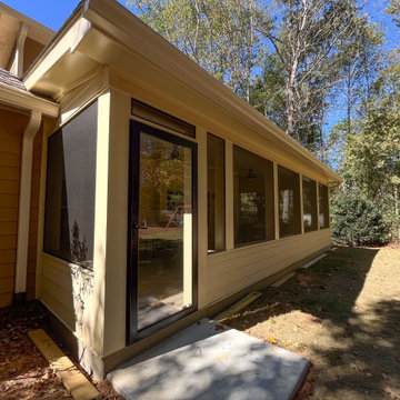 Trex Deck Build, Shed Roof Porch Install, and Door Replacement in Alpharetta, GA