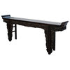 Oriental Dark Brown Dragon Carving Long Altar Console Table Hcs4567