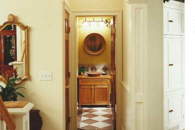 Inspiration for a timeless hallway remodel in Boston