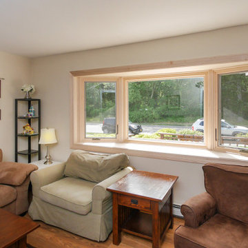 Large Bay Windows in Family Room