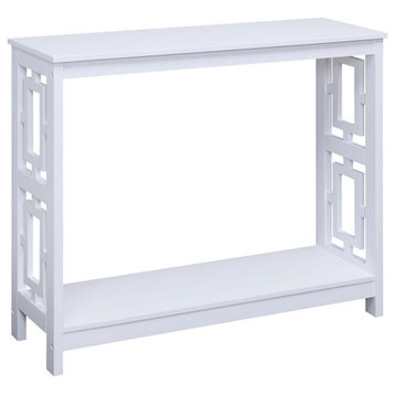 Town Square Console Table With Shelf