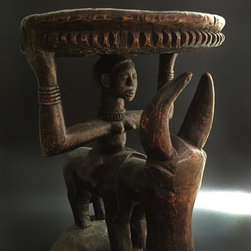 African Art - West African Wooden Stool - Products