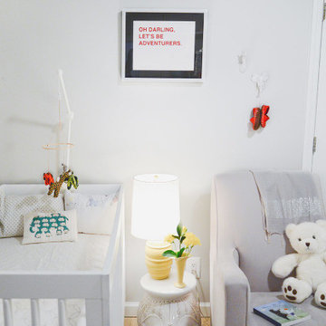 Man Cave to Nursery Transformation