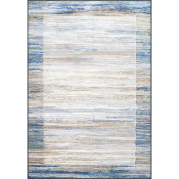 Eclipse 79138-6191 Area Rug, Blue And Gray, 5'3"x7'7"