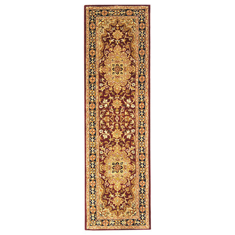 Safavieh Heritage hg760b Red, Black Area Rug, 2'x6' Runner