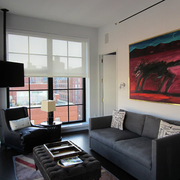 Duplex condo motorized sheers & Shades