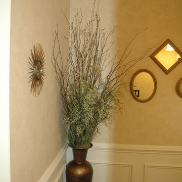 Cheeseclothed powder room