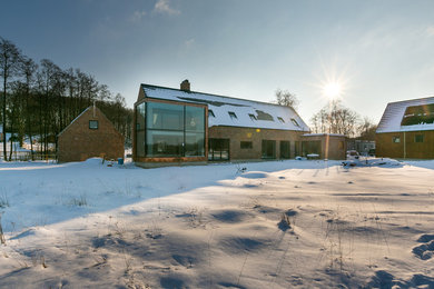 Farmhouse exterior home idea in Malmo
