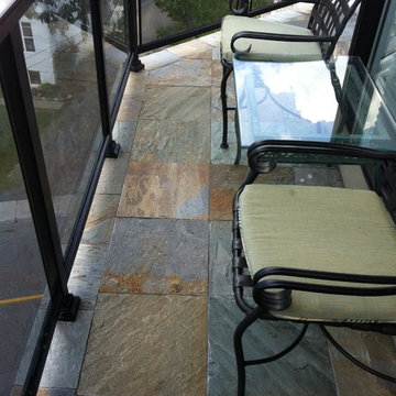 A mile-high city patio with a natural country look
