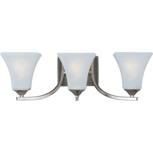 Maxim Lighting 20100ftsn Aurora 3 Light Bathroom Satin Nickel Transitional Vanity By Hedgele Maxim Lighting 20100ftsn Aurora 3 Light