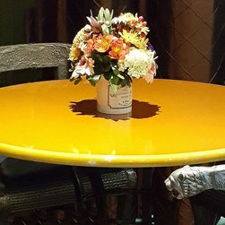 Enameled Lava Stone Tables - Dining Tables
