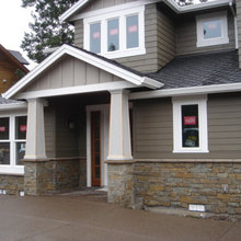 exterior paint and brick